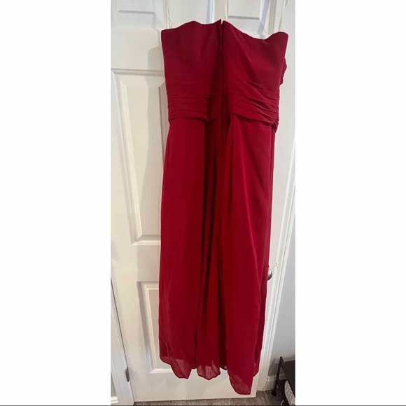 Davids Bridal strapless gown size 12 - Picture 3 of 5